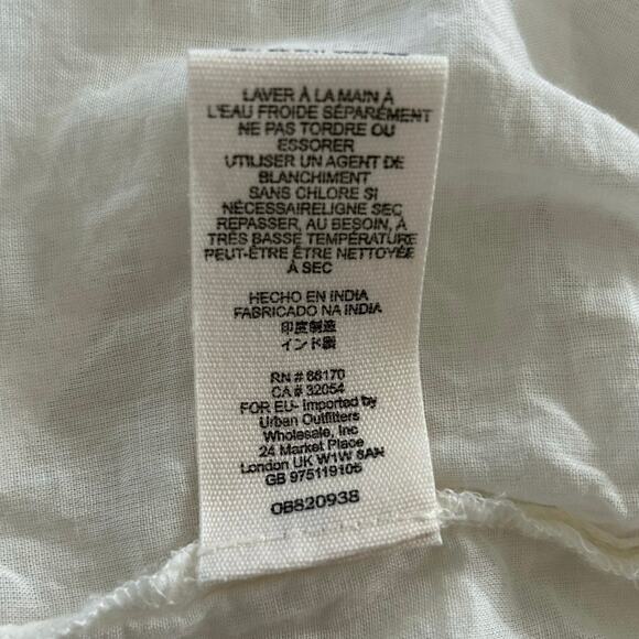 Free People Women Oversized Top Blouse White Boho Romantic Feminine Size Small - Picture 9 of 11